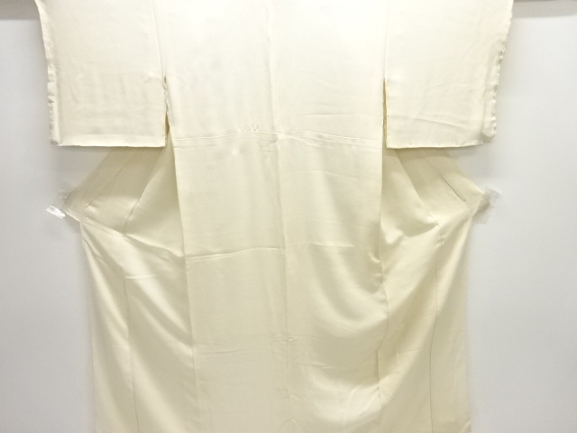 JAPANESE KIMONO / ANTIQUE WHITE BROCADE KIMONO FOR SUMMER NAKAGI